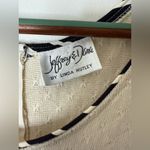 Jeffrey & Dara by Linda Hutley vintage black & white striped floral jumpsuit M/L Size M Photo 4