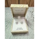 Rachel Zoe NEW IN BOX 925 Sterling Zubic Zirconia Heart Shaped Earrings Photo 3