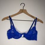 Elegant Vintage Blue Lace Bralette‎ Photo 0