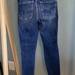 American Eagle Size 00 Teen Girl Ripped Super Stretch Super Hi-Rise Jegging Jean Photo 2