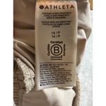 Athleta  Avenue Wide Leg Crop Pull‎ On Pants Womens 14P Beige Drawstring Pockets Photo 4