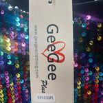 GeeGee NWT  Multi-Colored Sequin Long Sleeve Top: Size 2X Photo 2