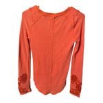 Free People Orange Long sleeves Sweater Top Photo 1