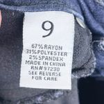 Almost Famous Dark Wash Acid Wash Denim Skinny Jeans Stretch Junior's Size 9 Photo 4