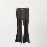 [Popflex] Olive Green CrissCross Hourglass Flared Leggings Pockets Size Large L Photo 2