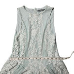 For Love & Lemons Blue Bell Lace Romper Green Photo 2