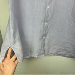 Brooks Brothers  Womens Irish Linen Button Down Shirt Top Sz Large Purple Photo 8