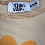 Tiger Mist - Long Sleeve Daisy Tee in Tan & Orange Photo 1