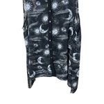 Hot Topic Celestial Sun Moon Eye Print Sleeveless Button Up Shirt Top XL Photo 1