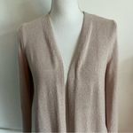 Ann Taylor  • Metallic Open Front Cardigan in Vintage Blush Pink Photo 1