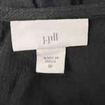 J Jill Black Embroidered Crew Neck Lightweight Cotton Blend Top Blouse Tunic M Size M Photo 2