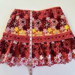 Saylor  Vero Pink Multicolor Floral Embroidered Lace Top and Skirt Set Size Small Photo 10