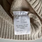 Vintage 90s Carolyn Taylor Essentials Ivory Cream Collared Sweater Size Medium White Photo 5