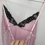 Rene Rofe Pink & Black Polka Dot Mini Nightgown Dress Lingerie Size XL Photo 8