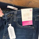 SO  High Rise Skinny Jeans Size 3/26W Dark Wash Distressed Destroyed NWT Photo 2