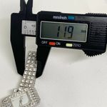 Suzanne Somerset women silver tone crystals watch white dial size 6.5” running Photo 7