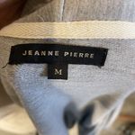 Jeanne pierre Jeanne Pierre Womens Light Gray Open Front Tie Sleeve Sweater Medium Photo 3