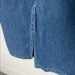 Faded Glory Vintage  Denim Maxi Jumper Dress Cargo Pockets Size Medium Photo 5