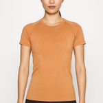 Lululemon  Swiftly Tech Short-Sleeve Shirt 2.0 Hip Length Top Orange Women Size 6 Photo 0