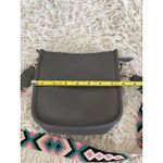 Montana West Gray Pebble Grain Crossbody Bag With Colorful Geometric Strap Photo 4