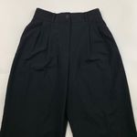 ZARA  Black High Rise Pleated Front Relaxed Leg Trouser Pant S Photo 1