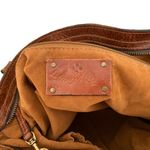 Patricia Nash Poppy Leather Satchel Bag, Heritage Tan Brown Shoulder Purse Tote Photo 7