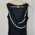 Taboo Vintage 90s  Black & White Ruffle Cocktail Dress Photo 4