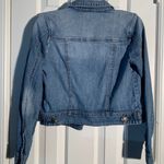 BP. Nordstrom Cropped Long Sleeve Denim Jacket Blue Photo 5