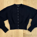 Mossman Cardigan Knit Long Sleeve Manhattan Size 2 Black Photo 0