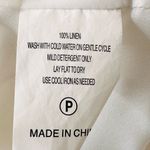 Marie Oliver White Ivory Linen Flutter Sleeve Mini Dress Photo 9