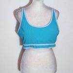 AI'IMAGE Blue Bikini with Light Blue Trim and High Waist Bottoms NWT Size 2XL Photo 5