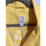 Roxy  Yellow 100% Cotton Double Breasted Jacket L Photo 2