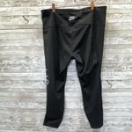 Nike Air Womens 1X Leggings Black Dri-Fit High Rise 7/8 Length Pockets Athletic Photo 2