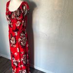 Mlle Gabrielle  Red Floral Maxi Dress Photo 2