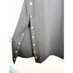 NBD NWT  Sienna Duster Long Coat Size Medium Snap Side Buttons Black Photo 10