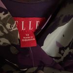 Elle  Purple Floral Women's Top Photo 2