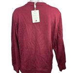 Tommy Hilfiger NEW Maroon Plum Embroidered Circle Logo Crew Neck Sweatshirt Sz L Photo 1