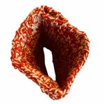 VINTAGE Handmade Sweater Knit Hand Muff Hand Warmer Clutch Bag Orange Photo 4