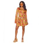 Spirit Groovy dress  Halloween plus size 70’s Hippie Costume | Outfit Time Period Photo 4