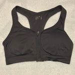 JOCKEY Gray Medium Support Sports Bra with Zipper | Size: L Size L Photo 0