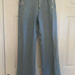 ZARA Blue Flare Wide Leg Jeans Photo 0