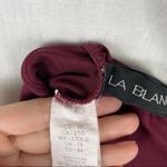 La Blanca  Swim Petal Pusher Maroon Scalloped Strappy One Piece Photo 4