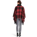Steve Madden Red & Black Buffalo Plaid Poncho NWT! Photo 2