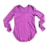 Lululemon Yogini 5 Year Long Sleeve Tee Purple Size 4 Photo 4