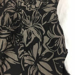 Sigrid Olsen  black/taupe floral silk blouse Size 8 Photo 6