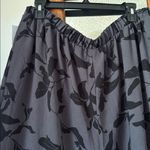 Nordstrom Black Floral leaf Wide-Leg dress Pants xl Photo 4
