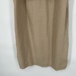 Tahari  Linen Button Front Shirt Dress Brown Tan Belted Dolman Sleeves Size S Photo 6
