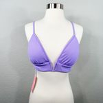 Maaji Periwinkle Parade Reversible Bikini Top In Purple Photo 3