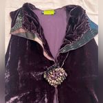 Vintage Whimsigoth fairy deep purple velvet cape Size M Photo 2