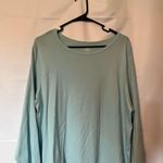 st. john's bay  Light Blue Long Sleeve Top Photo 2